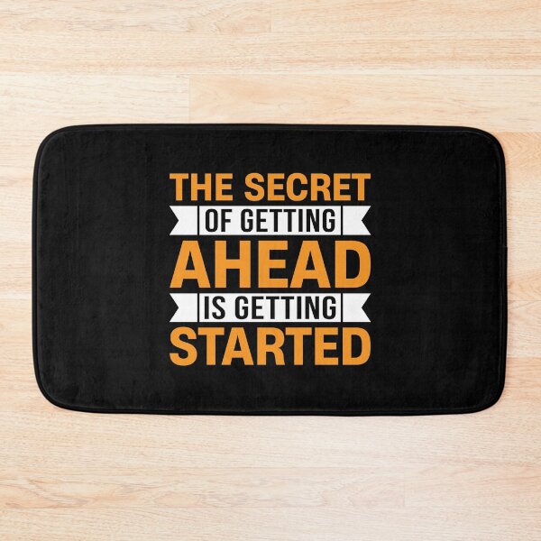 Item preview, The Secret of Getting Ahead Is Getting Started – Motivational Quote designed and sold by MursalinDesigns.