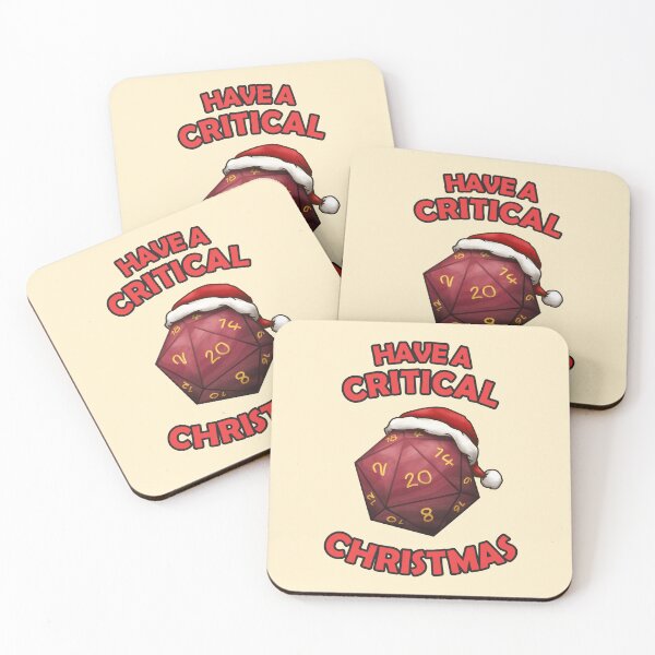 Item preview, Have a Critical Christmas D20 Red Dice designed and sold by KAI-Studio.