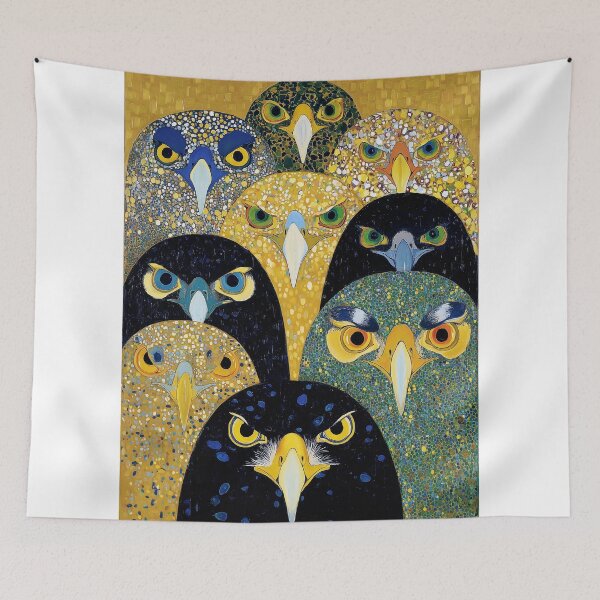 Item preview, NINE EAGLE FACES - illustration .1 designed and sold by lautir.