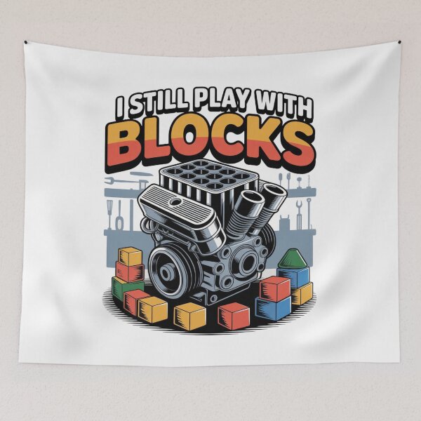 Item preview, I Still Play With Engine Blocks designed and sold by louzza  shop.