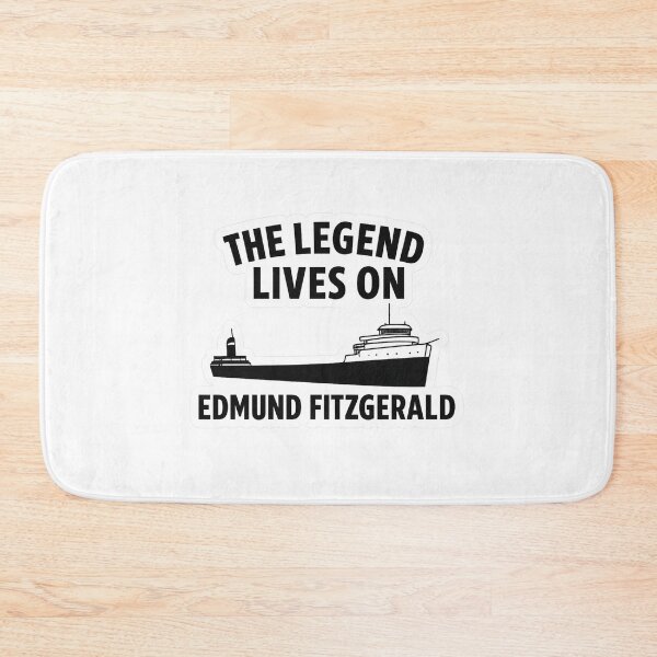 Item preview, The Legend Lives On Edmund Fitzgerald Sticker | Great Lakes Shipwreck Tribute designed and sold by Gurjeetpixelart.