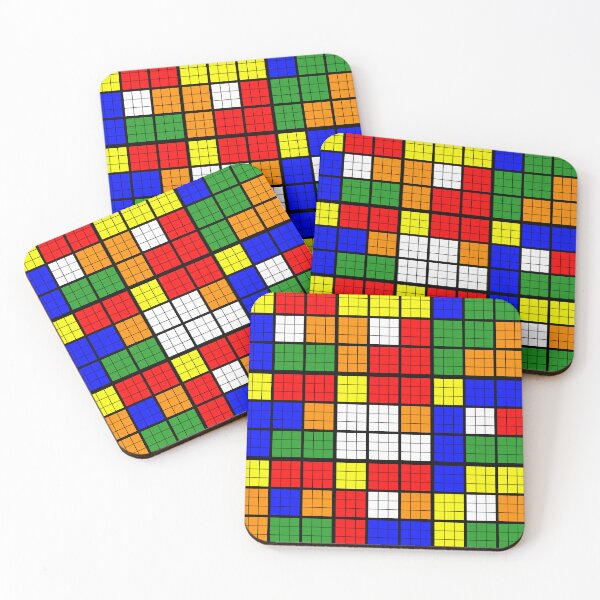 Item preview, ROOBSIX CUBE COLOR BLOCK (Pattern Design) designed and sold by FREEKNSTEIN.