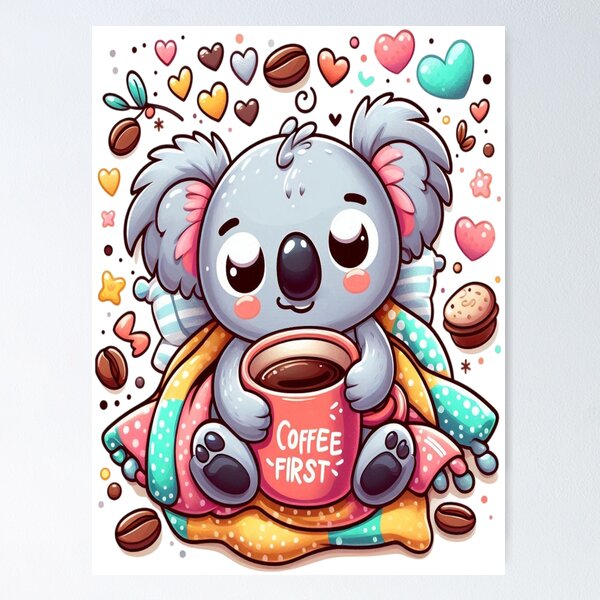 Item preview, Coffee First #15 – Coffee espresso depresso, cozy vibes and coffee designed and sold by MyAceCrafts.