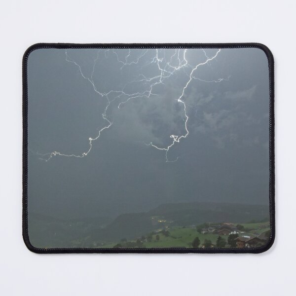 Item preview, Lightning Over Hillside Photographic Print designed and sold by Mother-Nature65.