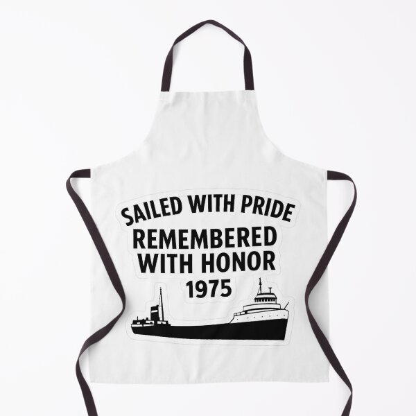 Item preview, Sailed With Pride Remembered With Honor 1975 | Edmund Fitzgerald Memorial Sticker designed and sold by Gurjeetpixelart.