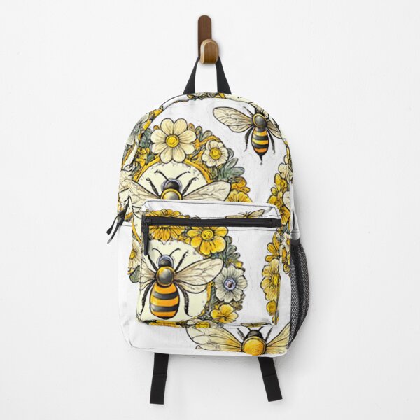 Item preview, Botanical Bee Wreath Sticker Set – Floral Circle Bee Art designed and sold by LoveDesignMania.