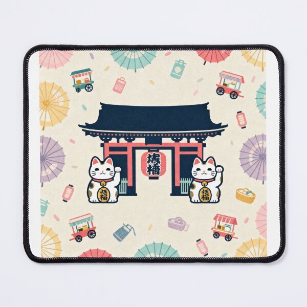 Item preview, Maneki Neko at Asakusa – Lucky Kaminarimon designed and sold by yukyukyuk.