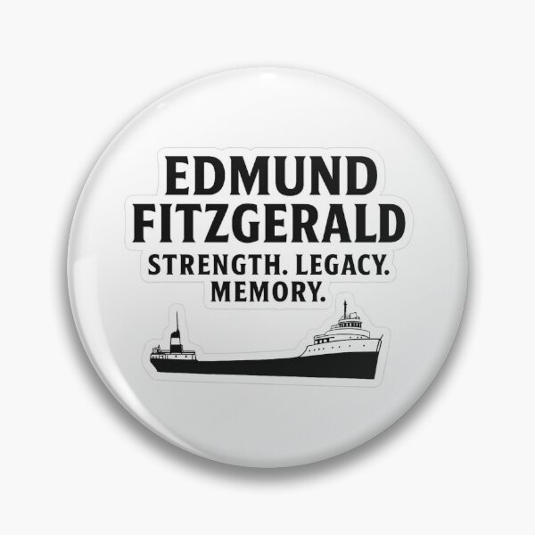 Item preview, Edmund Fitzgerald Strength Legacy Memory Sticker | Maritime Tribute Art designed and sold by Gurjeetpixelart.