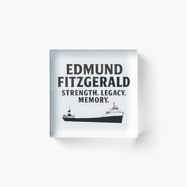 Item preview, Edmund Fitzgerald Strength Legacy Memory Sticker | Maritime Tribute Art designed and sold by Gurjeetpixelart.