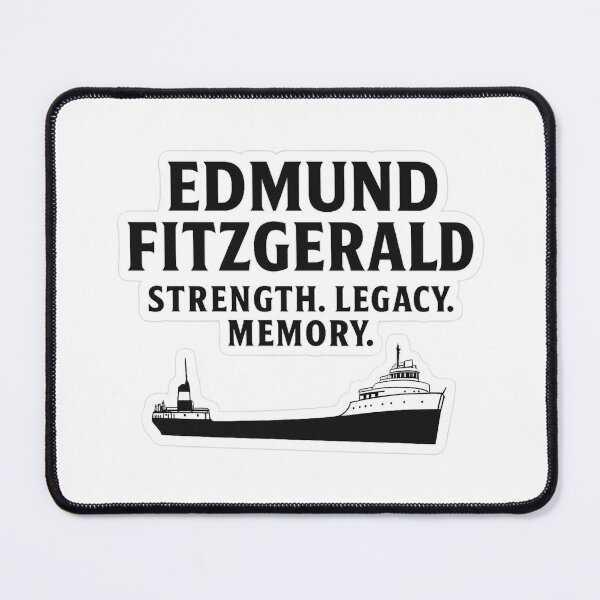 Item preview, Edmund Fitzgerald Strength Legacy Memory Sticker | Maritime Tribute Art designed and sold by Gurjeetpixelart.