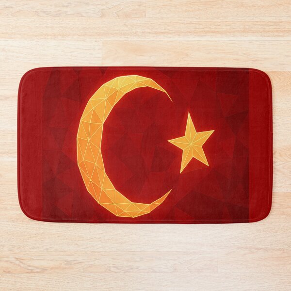 Item preview, Geometric Polygon Turkish Flag Design – Futuristic Red Turkey Art | Istanbul Europe Turkish Nation Symbol designed and sold by Globalcitytees.