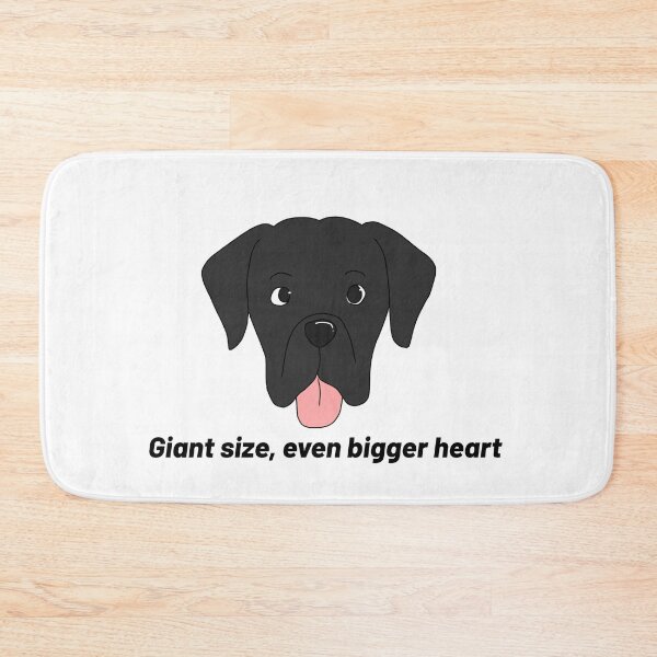 Item preview, Great Dane – “Giant Size, Even Bigger Heart” – Gentle Giant Cartoon Design designed and sold by Crack-in-Colors.