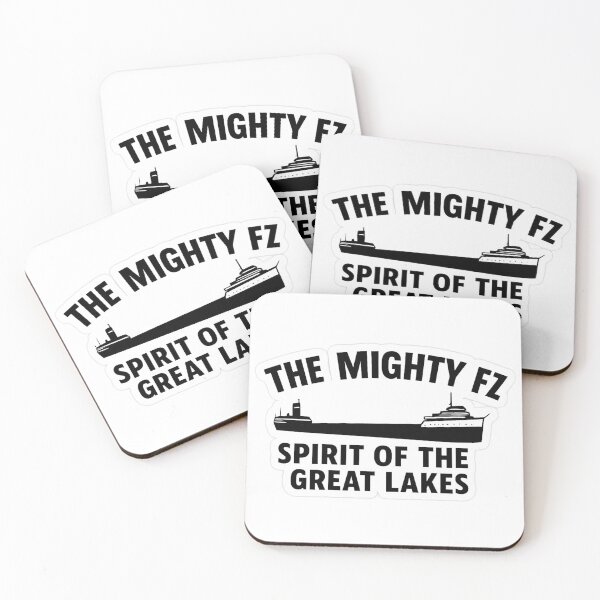 Item preview, The Mighty Fitz Spirit of the Great Lakes Sticker | Freighter Tribute Art designed and sold by Gurjeetpixelart.
