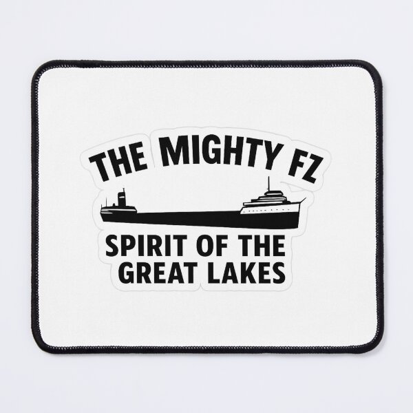 Item preview, The Mighty Fitz Spirit of the Great Lakes Sticker | Freighter Tribute Art designed and sold by Gurjeetpixelart.