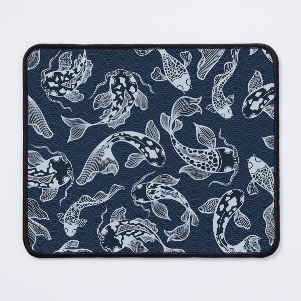 Item preview, Midnight Koi Fish Japanese Wave Pattern. designed and sold by n5zAbhi.