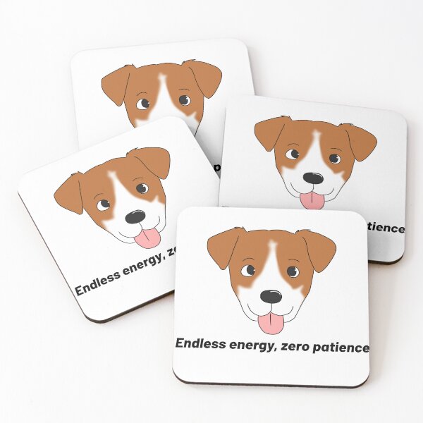 Item preview, Jack Russell – “Endless Energy, Zero Patience” – Hyper Dog Cartoon Design designed and sold by Crack-in-Colors.