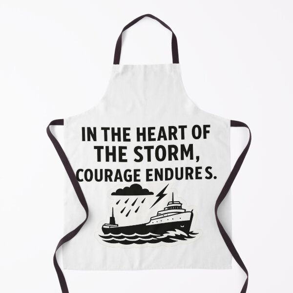 Item preview, In the Heart of the Storm Courage Endures Sticker | Edmund Fitzgerald Inspired designed and sold by Gurjeetpixelart.