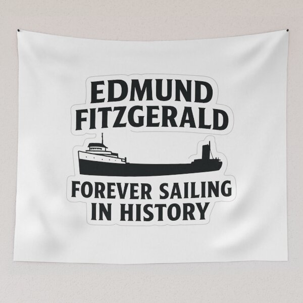 Item preview, Edmund Fitzgerald Forever Sailing in History Sticker | Great Lakes Icon designed and sold by Gurjeetpixelart.