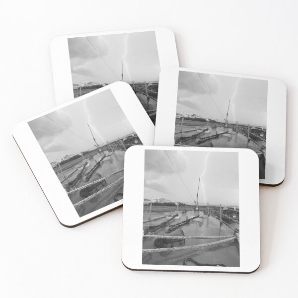 Item preview, Lightning Strikes Ship Deck Photographic Print designed and sold by Mother-Nature65.