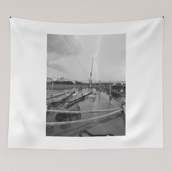 Item preview, Lightning Strikes Ship Deck Photographic Print designed and sold by Mother-Nature65.