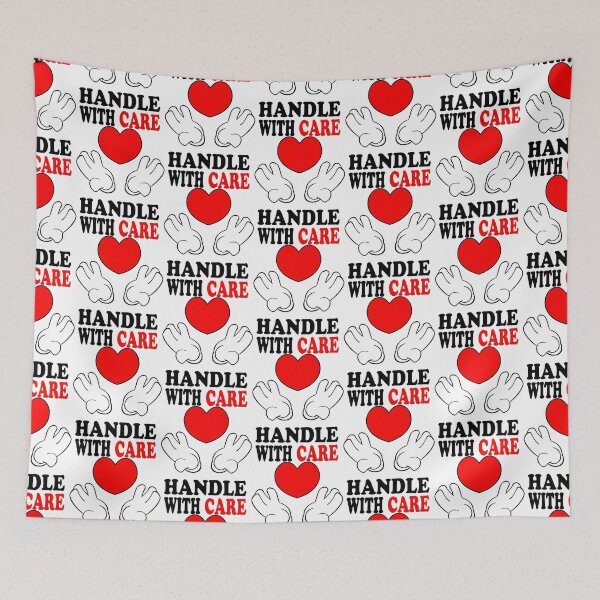 Item preview, Handle With Care – Cartoon Heart Design for Lovers and Dreamers designed and sold by denip.