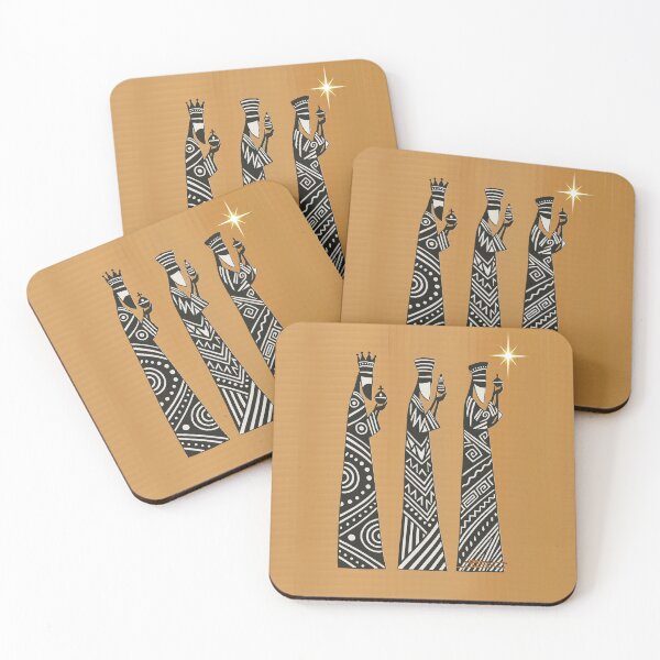 Item preview, Three Wise Men Black & White Christmas Nativity Art designed and sold by SoLunAgua ..