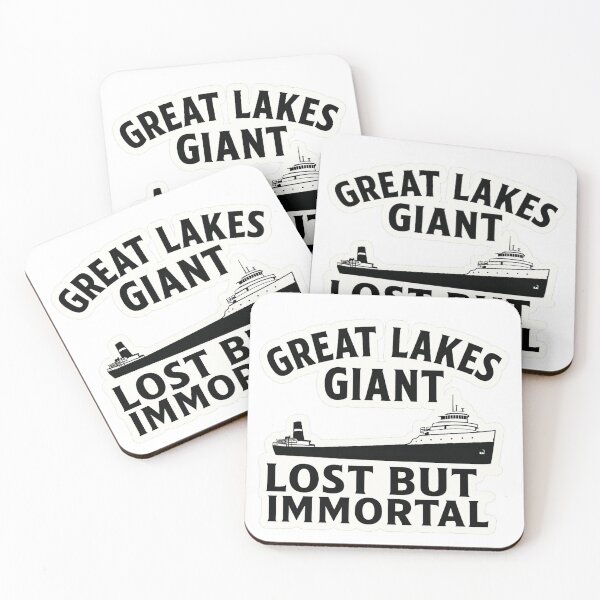 Item preview, Great Lakes Giant Lost But Immortal Sticker | Edmund Fitzgerald Tribute designed and sold by Gurjeetpixelart.