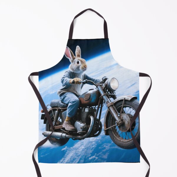 Item preview, cute bunny old motorcycle riding designed and sold by Dogandesighn.