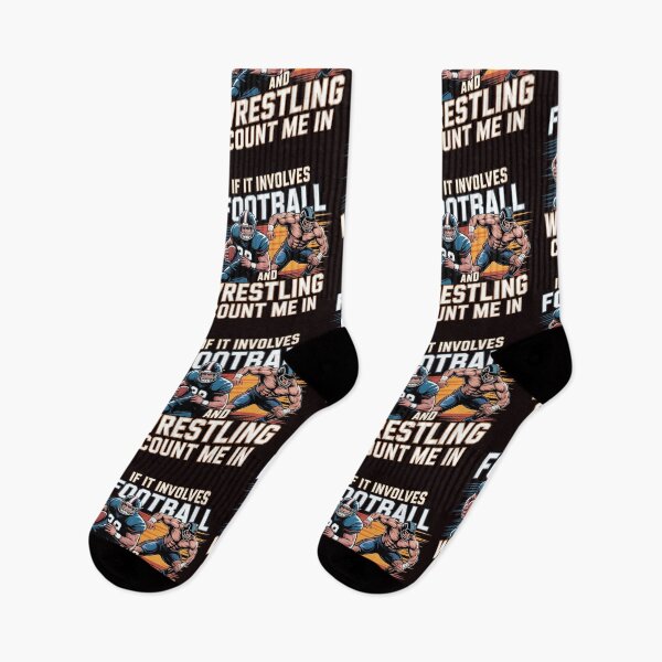 Artikelvorschau, Wenn es um Fußball und Wrestling geht, bin ich dabei! – Lustiges Geschenk für Sportfans entworfen und verkauft von Redgiant87x.