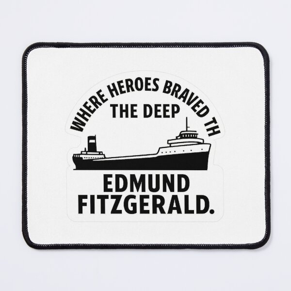 Item preview, Where Heroes Braved the Deep Sticker | Edmund Fitzgerald Memorial designed and sold by Gurjeetpixelart.