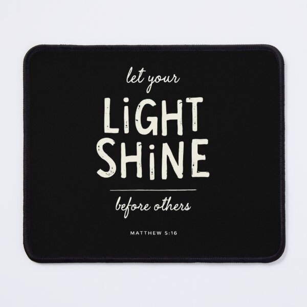 Item preview, Matthew 5:16 Let Your Light Shine | Minimalist Scripture Typography designed and sold by ebocraft.