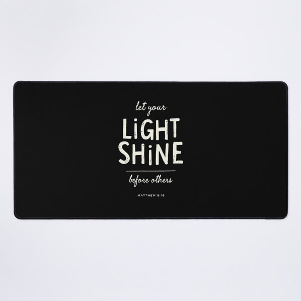 Item preview, Matthew 5:16 Let Your Light Shine | Minimalist Scripture Typography designed and sold by ebocraft.