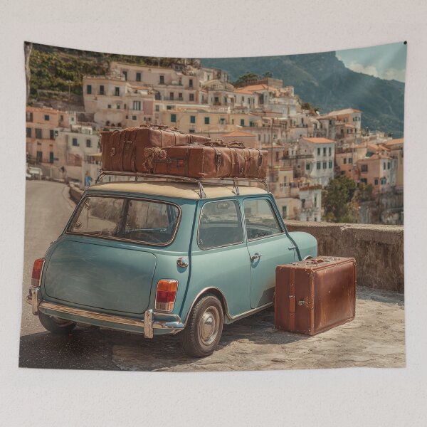 Item preview, Classic car parked near Amalfi Coast designed and sold by anytka.