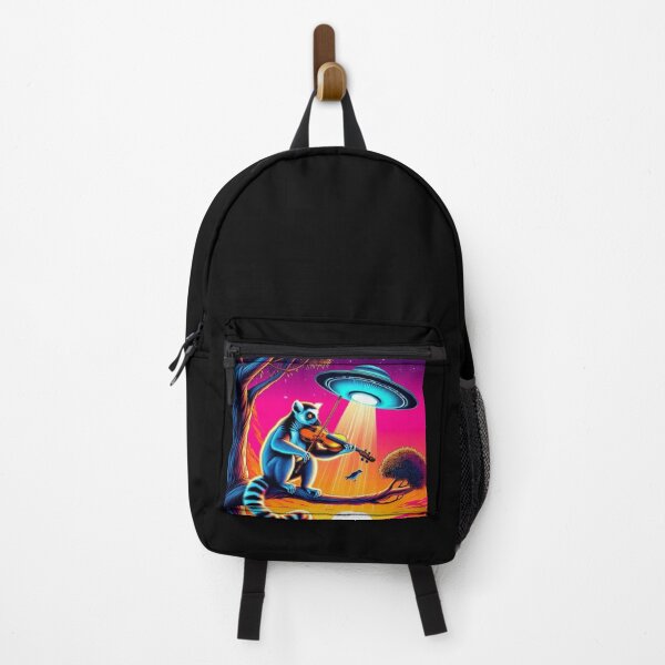 Item preview, "Neon Lemur Serenade Under Alien Skies designed and sold by Dogandesighn.