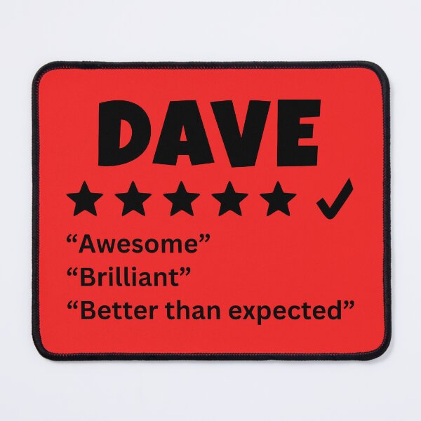 Item preview, Dave Review designed and sold by glowdesigns.