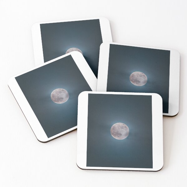 Item preview, Full Moon In Clouds Dark Sky Photographic Print designed and sold by Mother-Nature65.