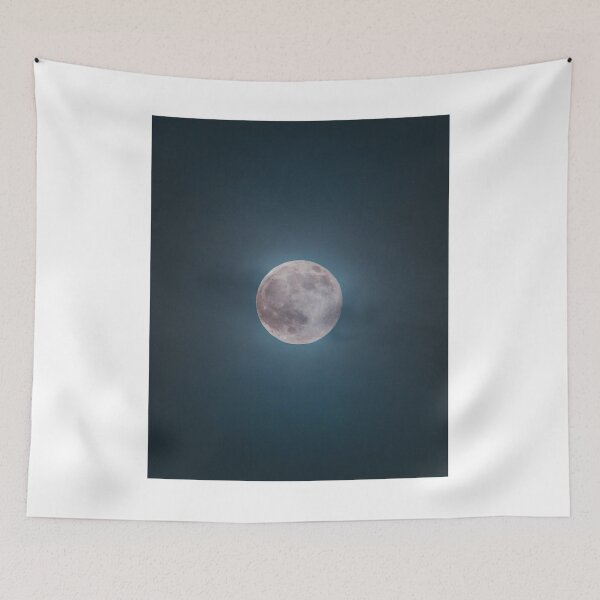 Item preview, Full Moon In Clouds Dark Sky Photographic Print designed and sold by Mother-Nature65.