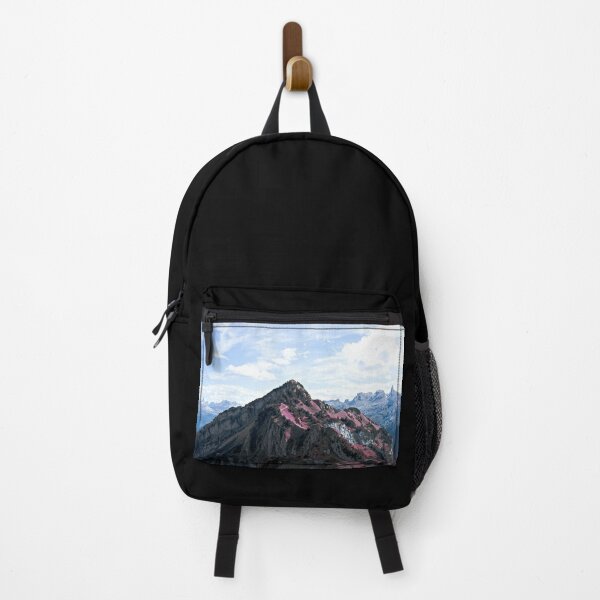 Item preview, Alpine panorama – Purple in the rocks / Swiss Artwork Photography designed and sold by Raphael Wolf.