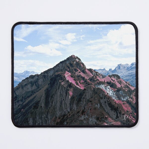 Item preview, Alpine panorama – Purple in the rocks / Swiss Artwork Photography designed and sold by Raphael Wolf.