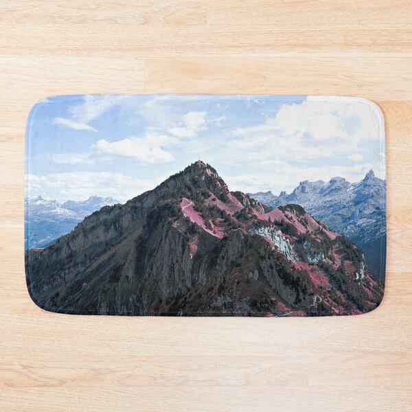 Item preview, Alpine panorama – Purple in the rocks / Swiss Artwork Photography designed and sold by Raphael Wolf.