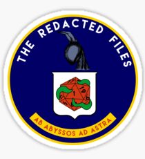 Redacted Files Podcast Logo Sticker