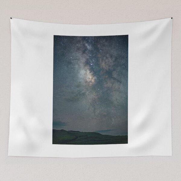 Item preview, Milky Way Night Sky Over Landscape Photographic Print designed and sold by Mother-Nature65.