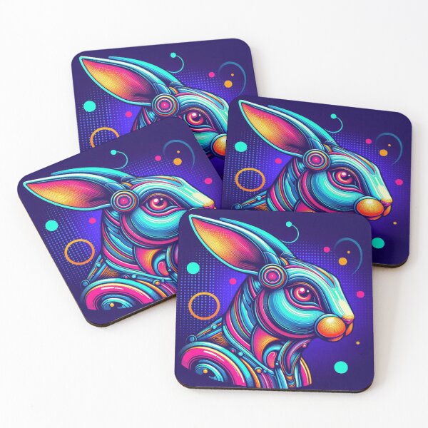 Item preview, cute robotic futuristic bunny designed and sold by Dogandesighn.
