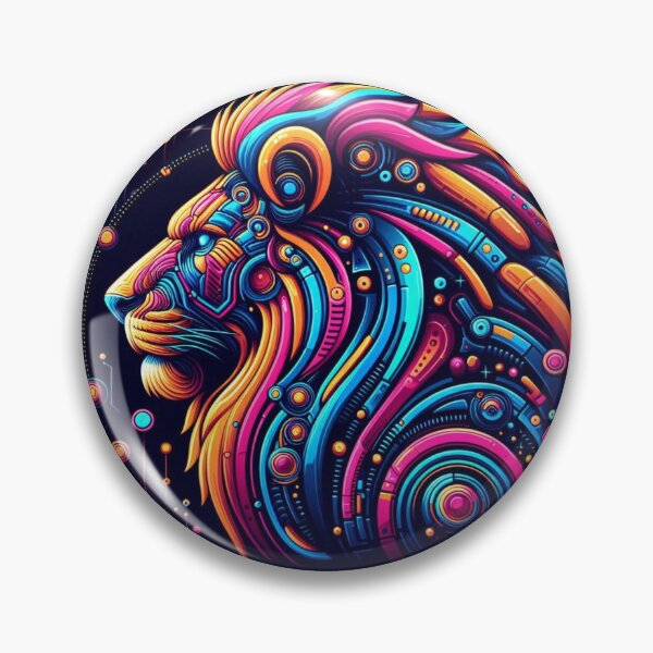 Item preview, futuristic lion designed and sold by Dogandesighn.
