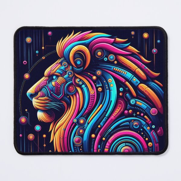 Item preview, futuristic lion designed and sold by Dogandesighn.