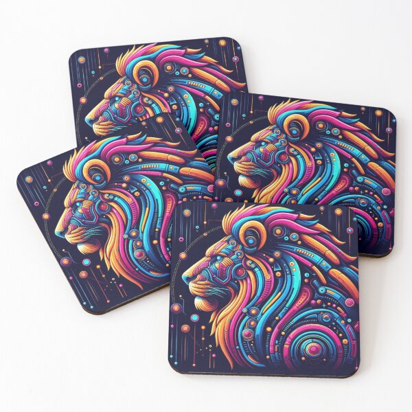 Item preview, futuristic lion designed and sold by Dogandesighn.
