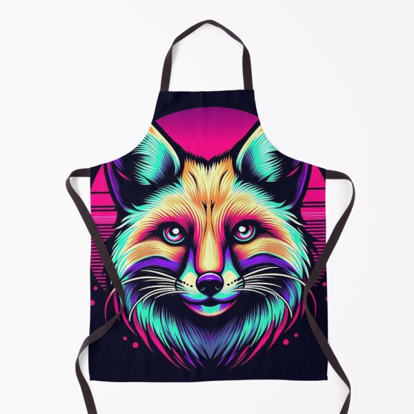 Item preview, Cyber Fox Glow – Retro Futuristic Wildlife Art designed and sold by Dogandesighn.