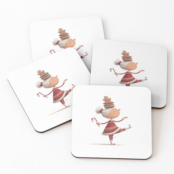 Item preview, Mrs. Claus Balancing Gingerbread – Funny Christmas Design designed and sold by EVESTUDIOART.