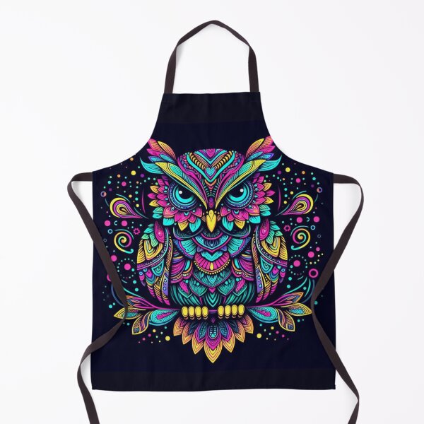 Item preview, Colorful geometric decorative mystic owl designed and sold by Dogandesighn.