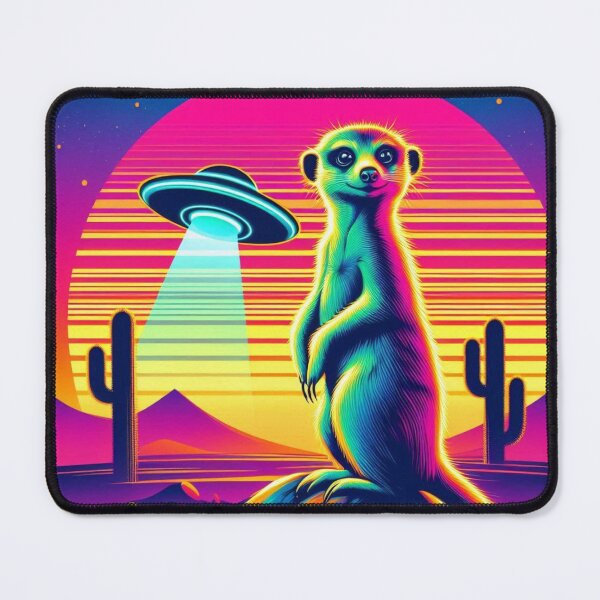 Item preview, Cute suricata and ufo designed and sold by Dogandesighn.